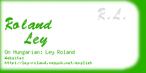 roland ley business card